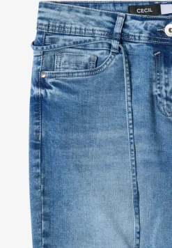 High Waist Straight Leg Jeans mit Loose Fit