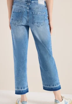 High Waist Straight Leg Jeans mit Loose Fit
