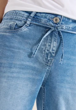 High Waist Straight Leg Jeans mit Loose Fit