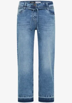 High Waist Straight Leg Jeans mit Loose Fit
