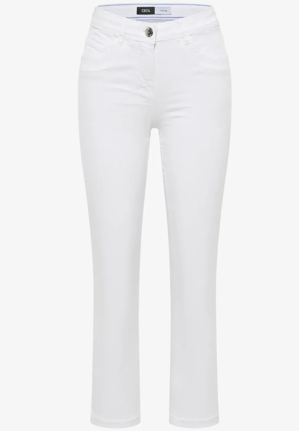 High Waist Straight Leg Jeans im Slim Fit