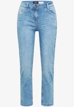 High Waist Straight Leg Jeans im Slim Fit