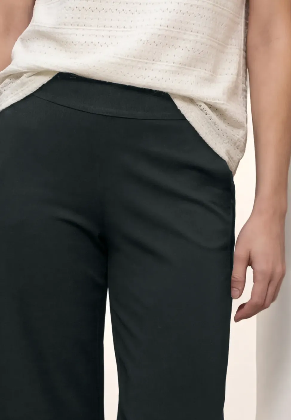 High Waist Wide Leg Hose im Loose Fit
