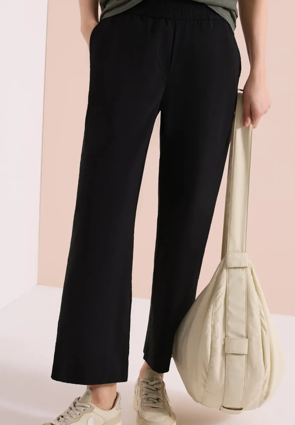 High Waist Wide Leg Hose im Loose Fit