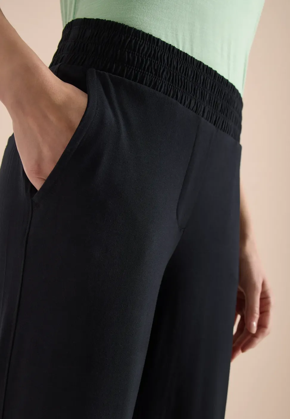High Waist Wide Leg Hose im Loose Fit