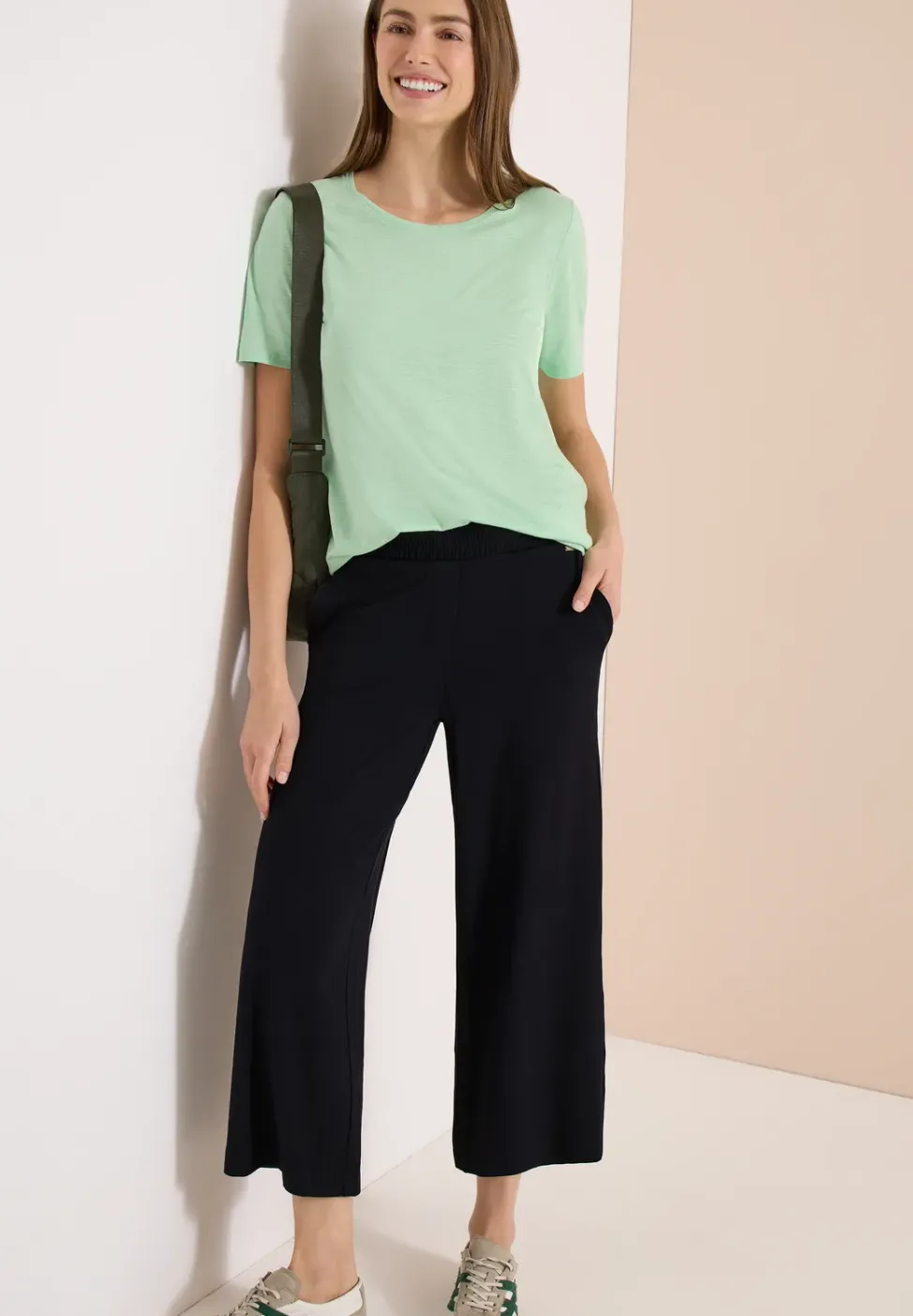 High Waist Wide Leg Hose im Loose Fit