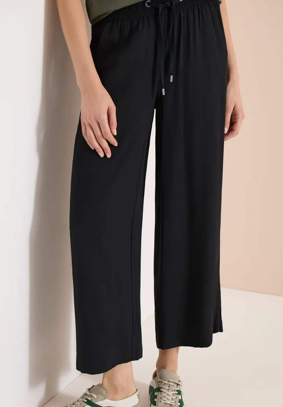 High Waist Wide Leg Hose im Loose Fit