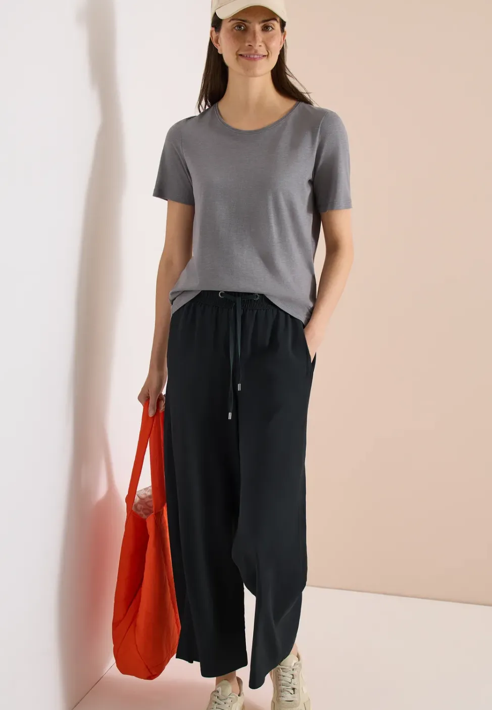 High Waist Wide Leg Hose im Loose Fit