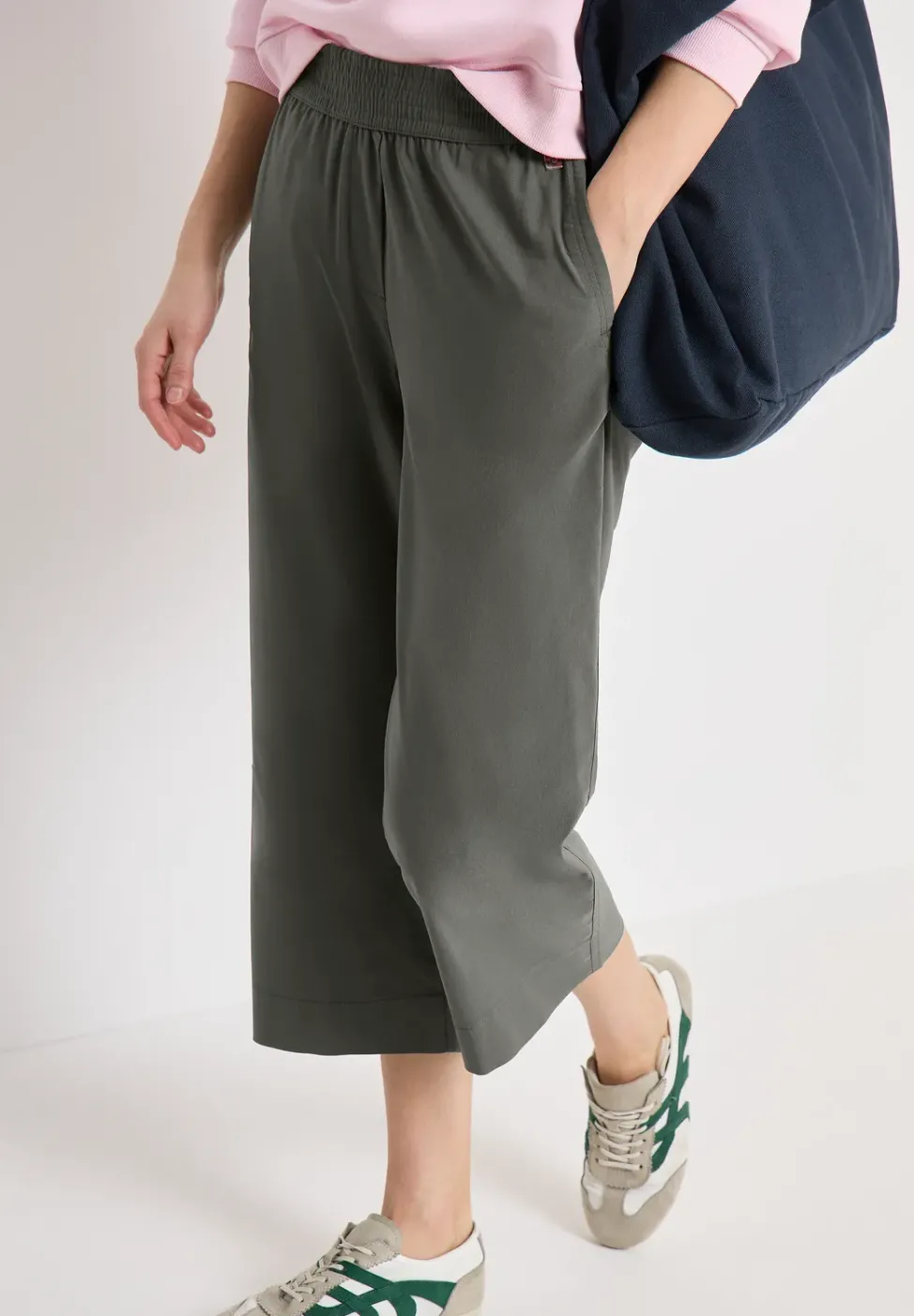 High Waist Wide Leg Hose im Loose Fit