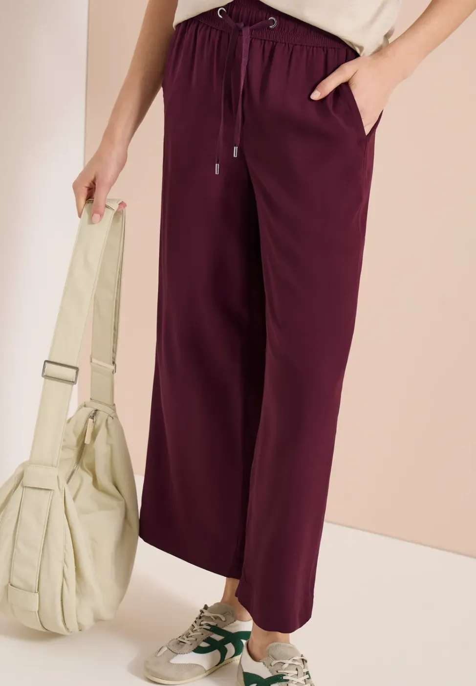High Waist Wide Leg Hose im Loose Fit
