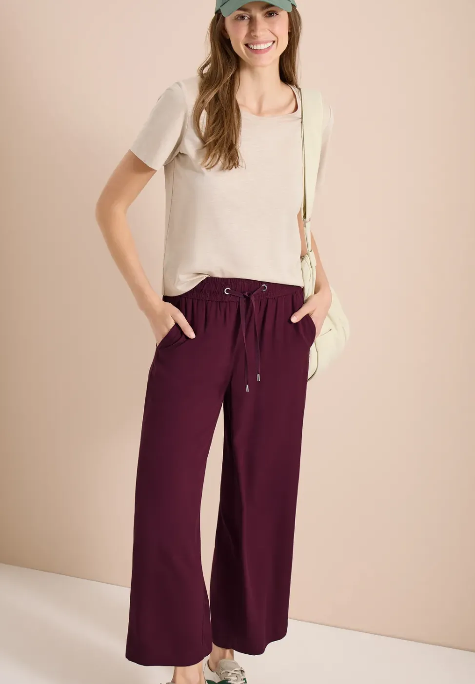 High Waist Wide Leg Hose im Loose Fit