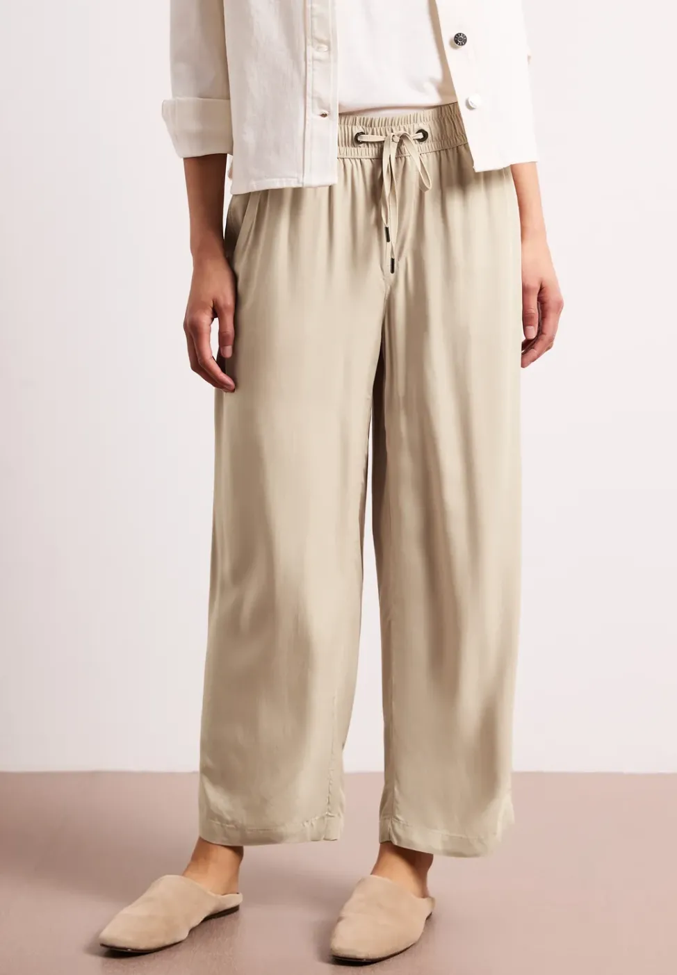 High Waist Wide Leg Hose im Loose Fit