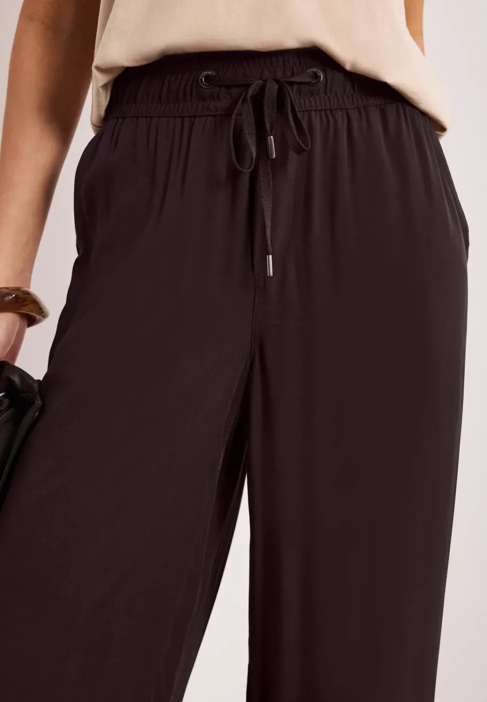 High Waist Wide Leg Hose im Loose Fit