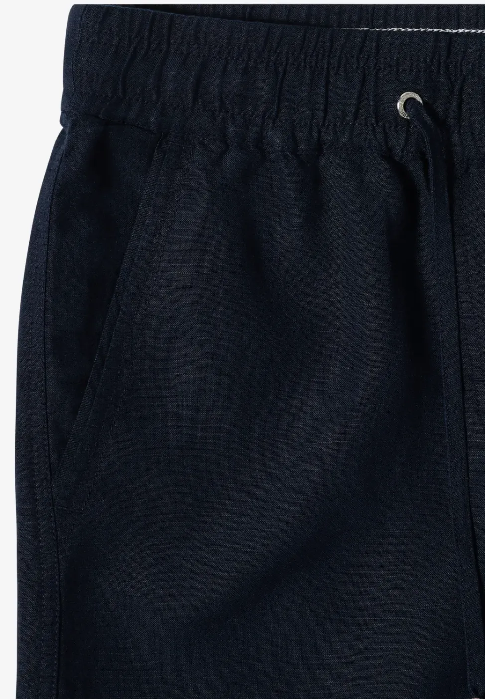 High Waist Wide Leg Hose aus Leinenmix