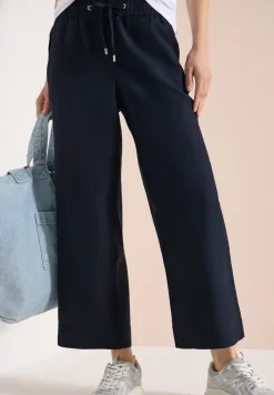 High Waist Wide Leg Hose aus Leinenmix
