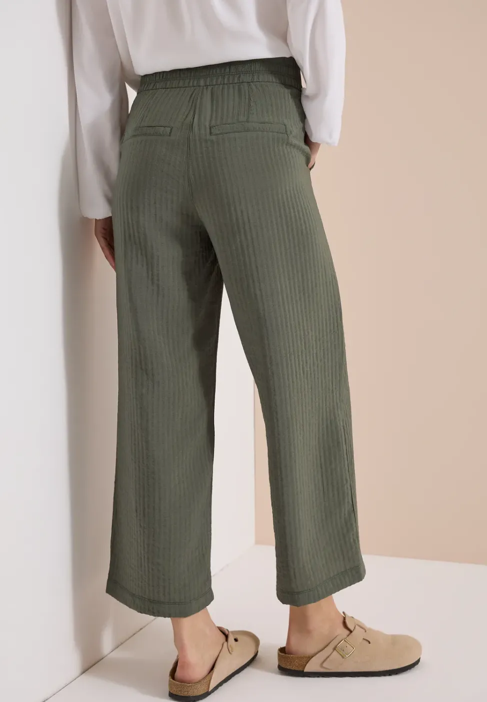 High Waist Wide Leg Hose im Loose Fit