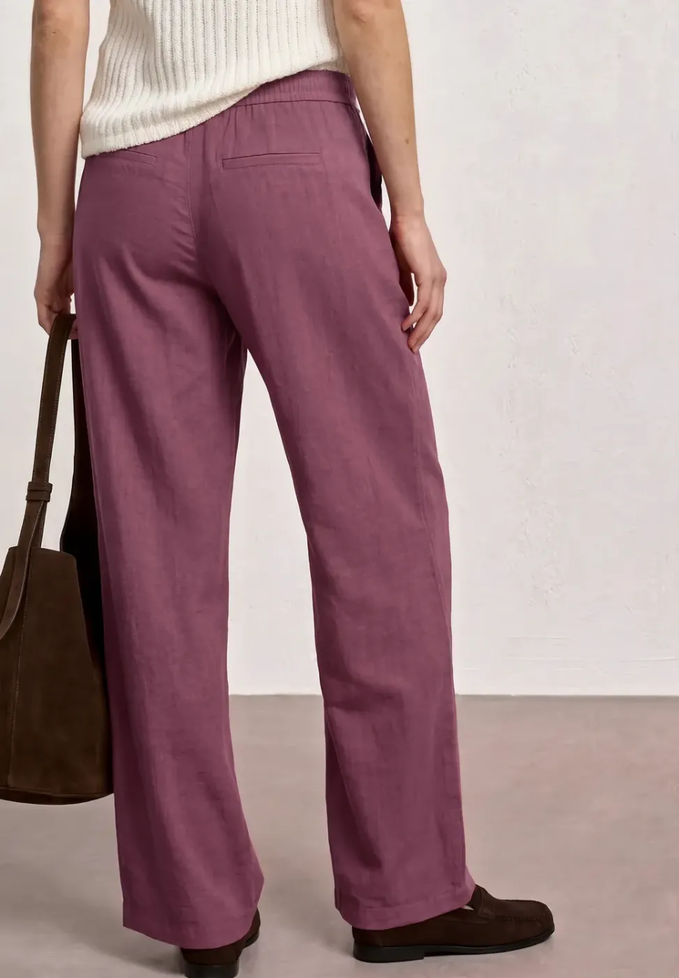 High Waist Wide Leg Hose im Loose Fit