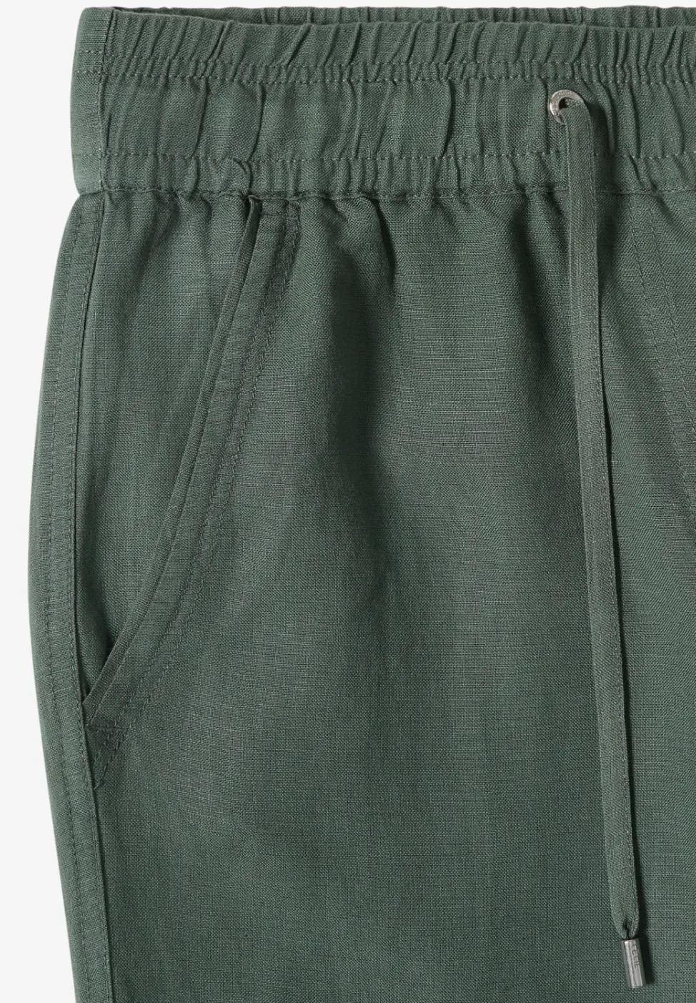 High Waist Wide Leg Hose aus Leinenmix