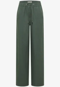 High Waist Wide Leg Hose aus Leinenmix
