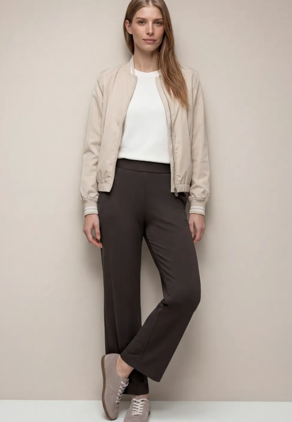 High Waist Wide Leg Hose im Loose Fit