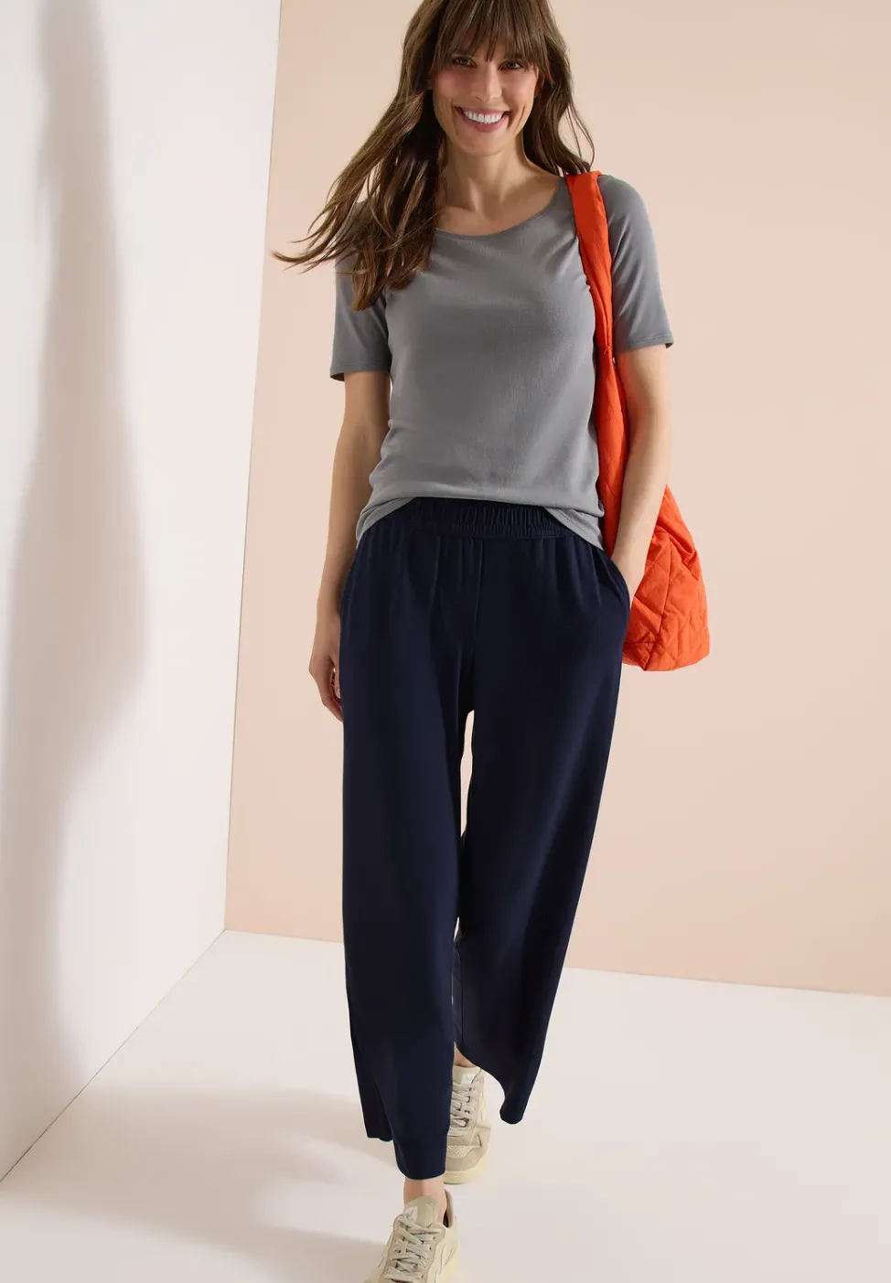 High Waist Wide Leg Hose im Loose Fit