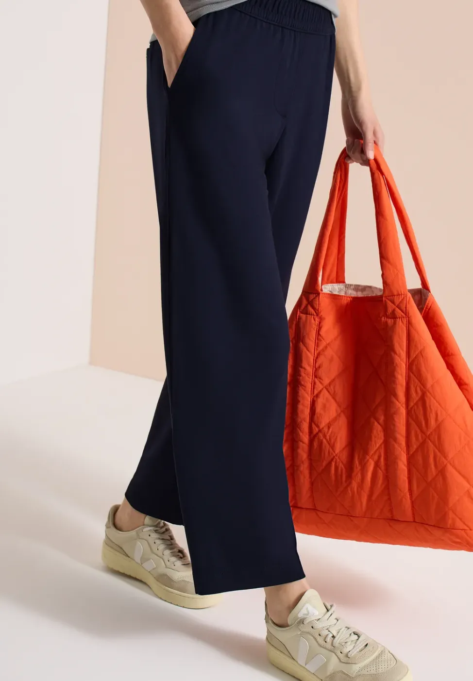 High Waist Wide Leg Hose im Loose Fit