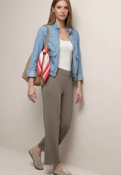 High Waist Wide Leg Hose im Loose Fit