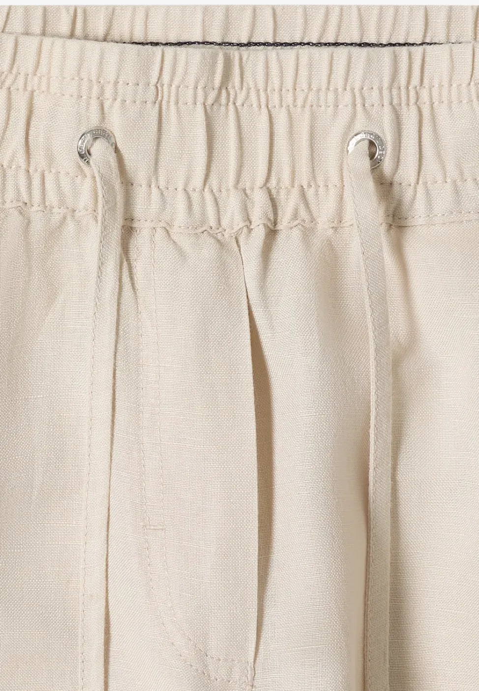 High Waist Wide Leg Hose aus Leinenmix