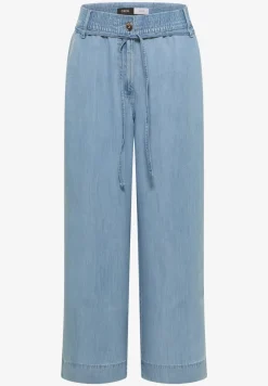 High Waist Wide Leg Hose im Washed-Look