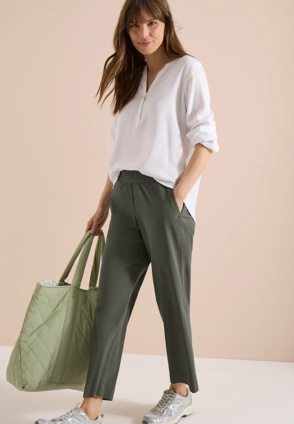 High Waist Wide Leg Hose im Loose Fit