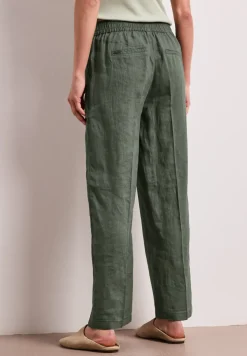 High Waist Wide Leg Hose aus Leinen