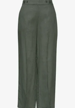 High Waist Wide Leg Hose aus Leinen