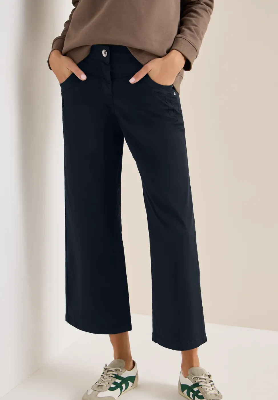 High Waist Wide Leg Hose im Loose Fit