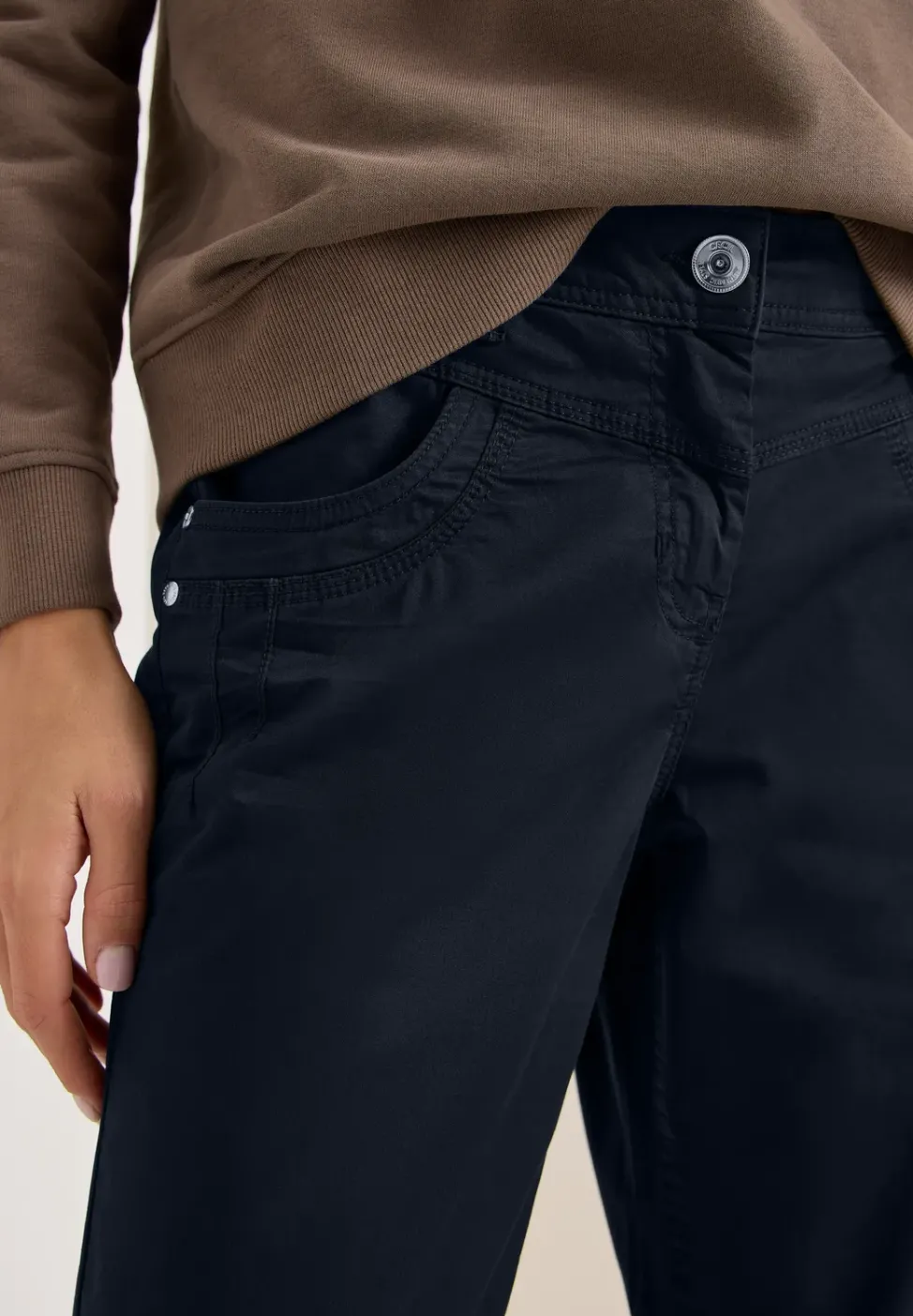 High Waist Wide Leg Hose im Loose Fit