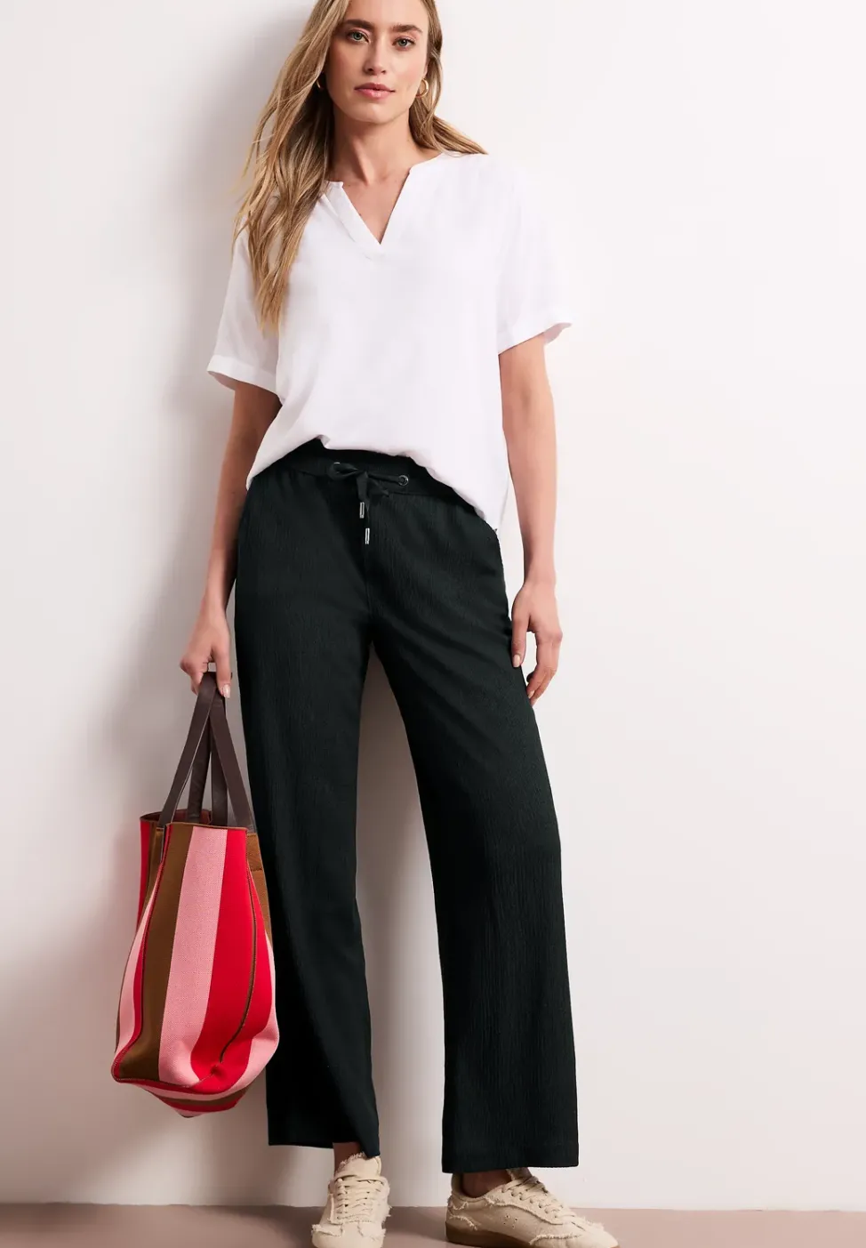 High Waist Wide Leg Hose im Casual Fit