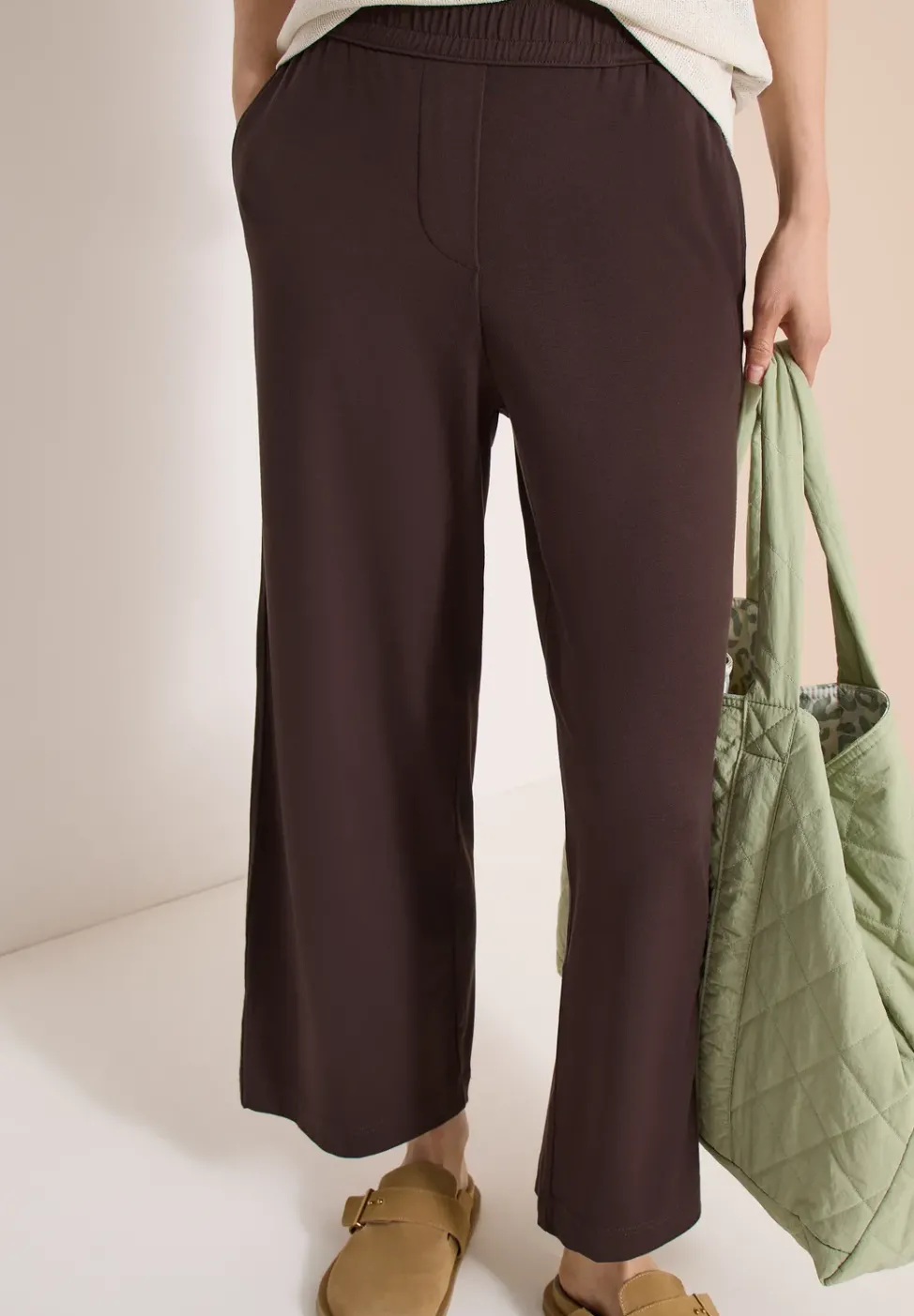 High Waist Wide Leg Hose im Loose Fit