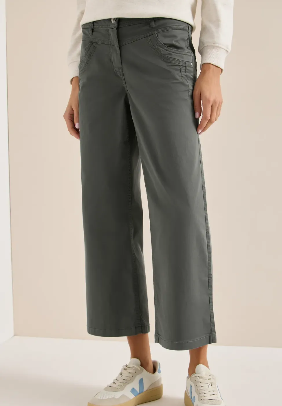 High Waist Wide Leg Hose im Loose Fit