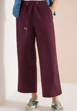 High Waist Wide Leg Hose aus Leinenmix