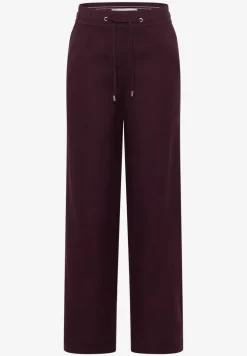 High Waist Wide Leg Hose aus Leinenmix