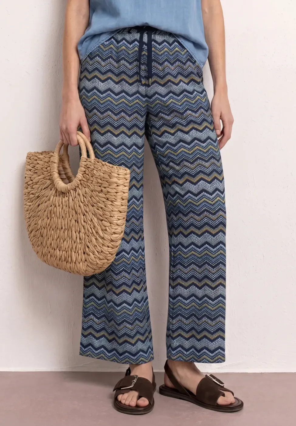 High Waist Wide Leg Hose im Loose Fit