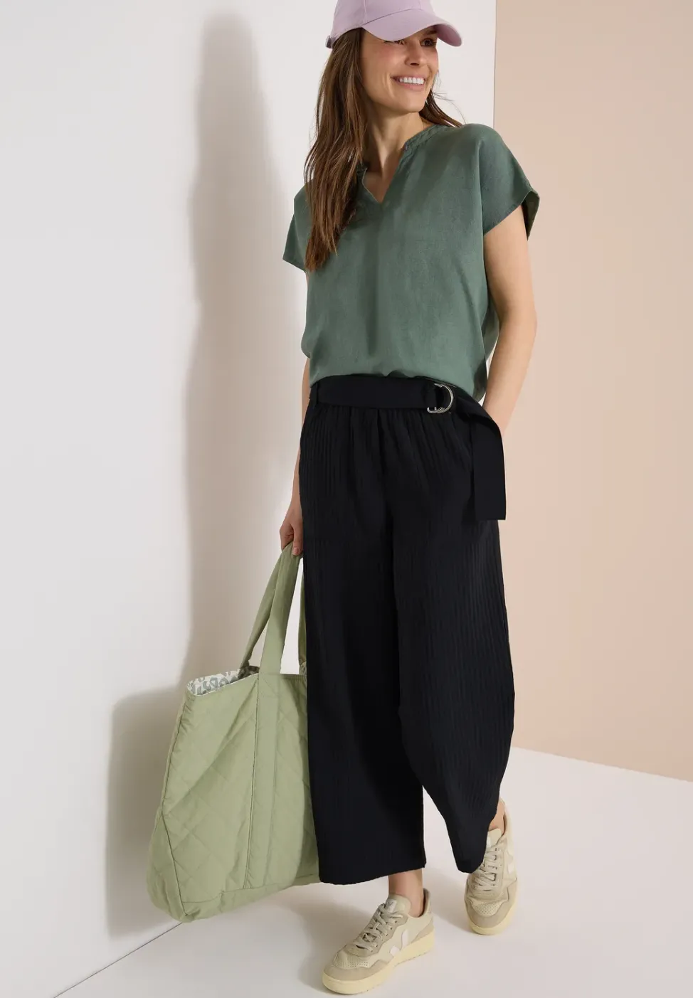 High Waist Wide Leg Hose im Loose Fit