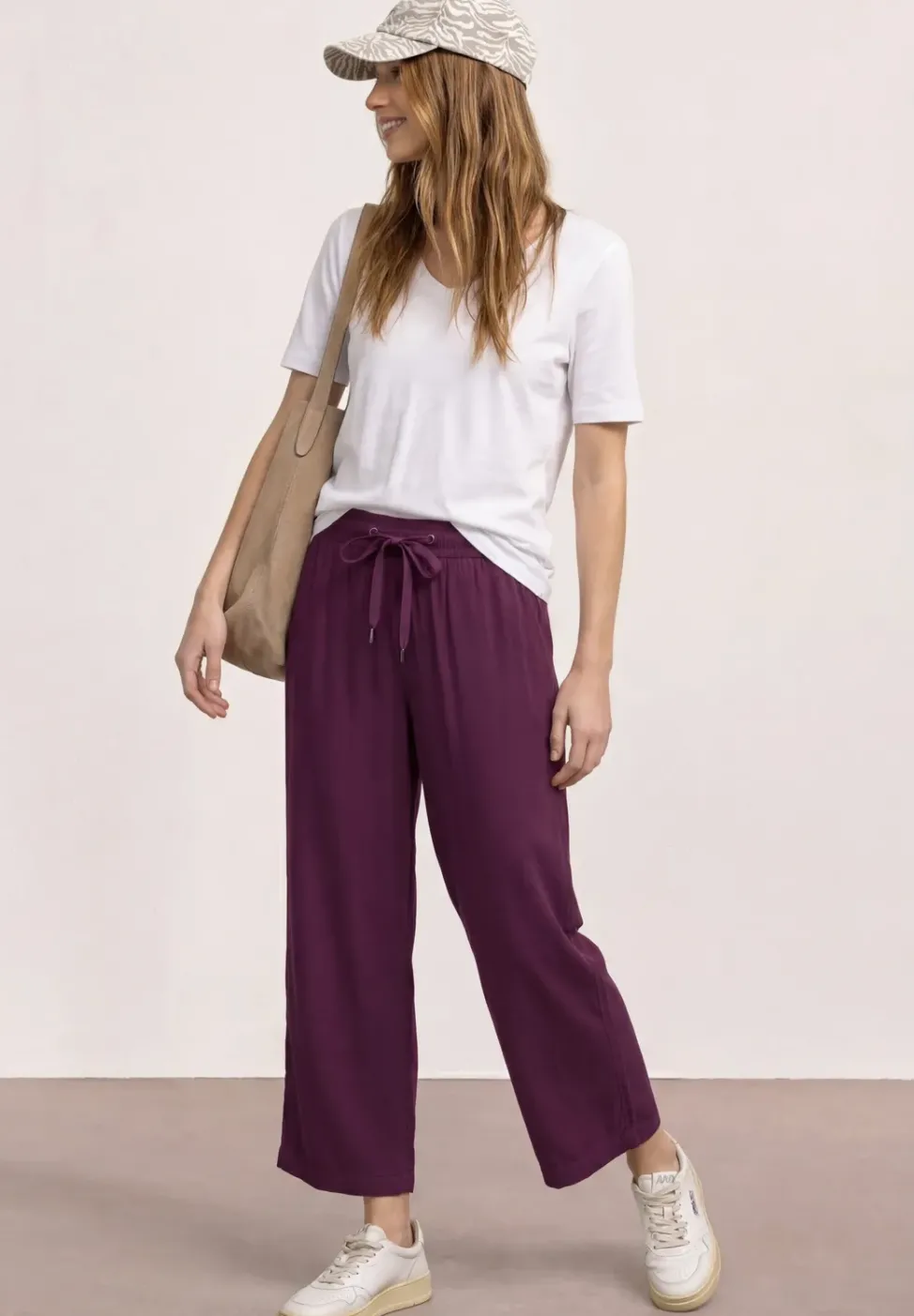 High Waist Wide Leg Hose im Loose Fit