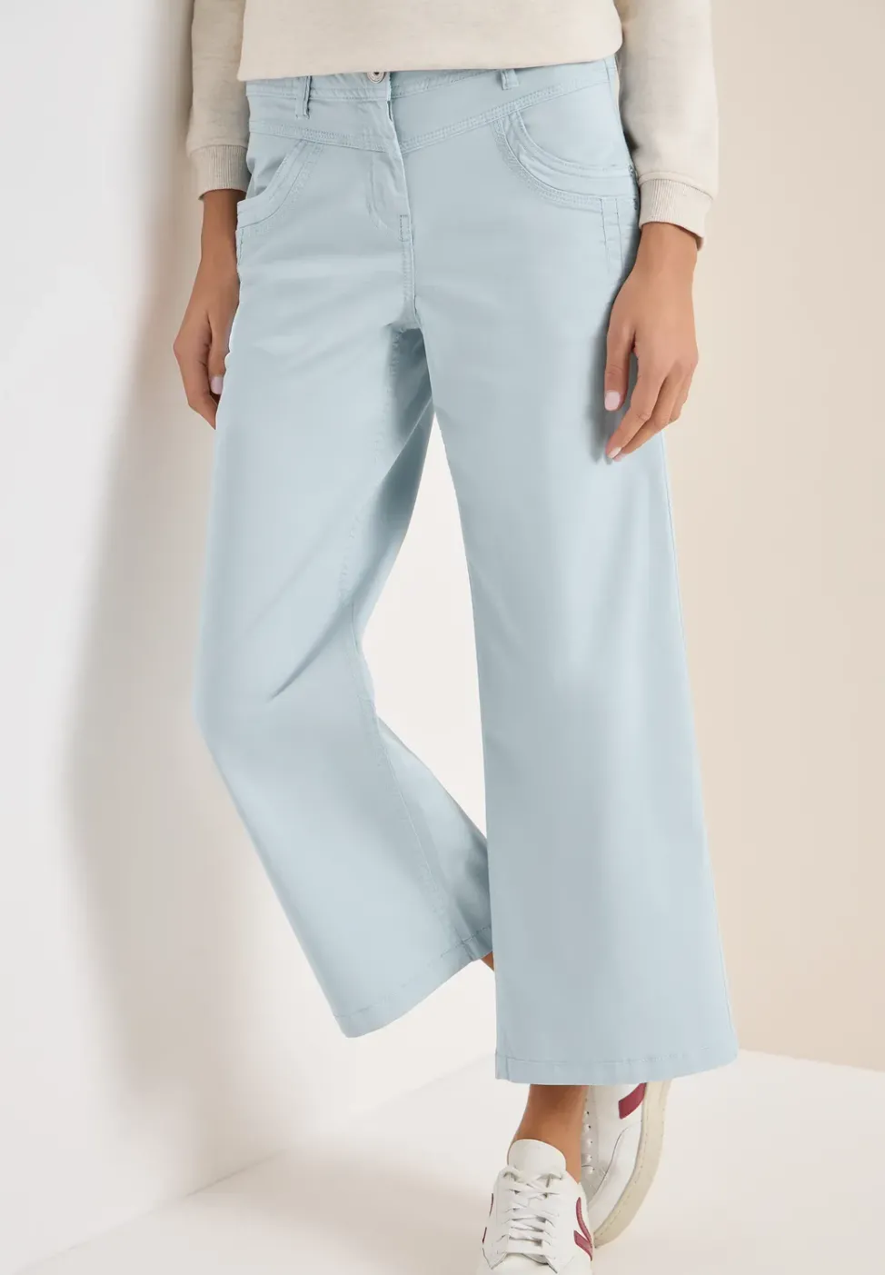 High Waist Wide Leg Hose im Loose Fit