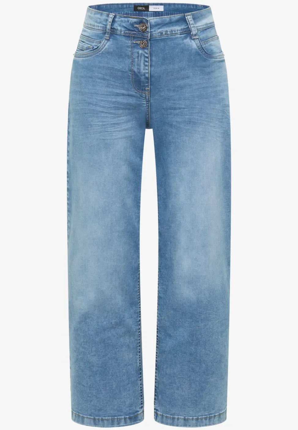 High Waist Wide Leg Jeans im Loose Fit