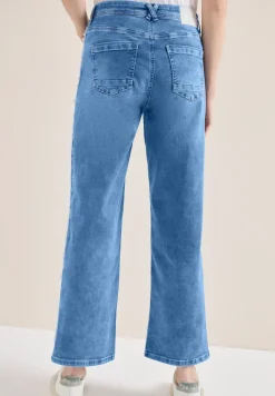 High Waist Wide Leg Jeans im Slim Fit