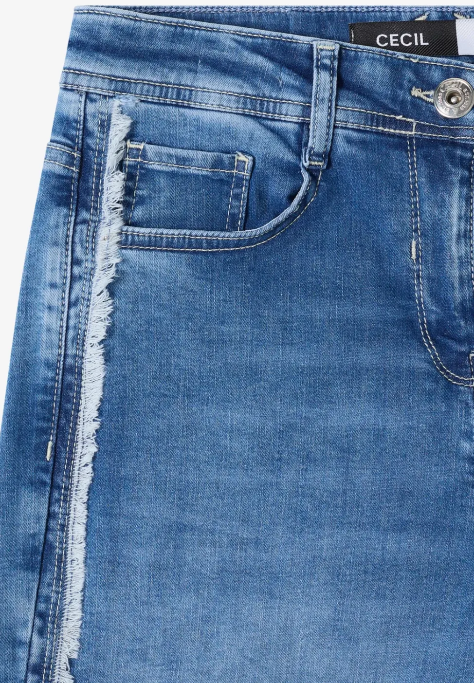 High Waist Wide Leg Jeans im Slim Fit