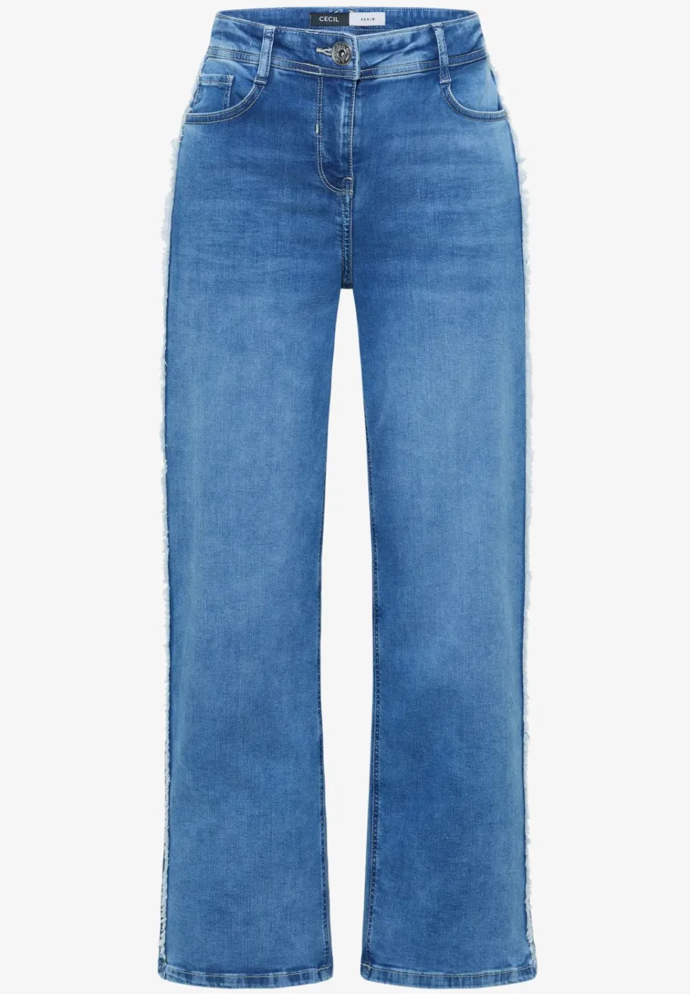 High Waist Wide Leg Jeans im Slim Fit