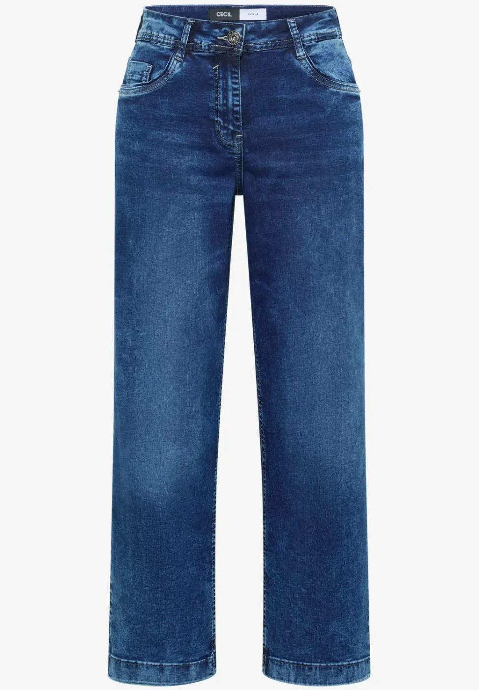 High Waist Wide Leg Jeans im Loose Fit