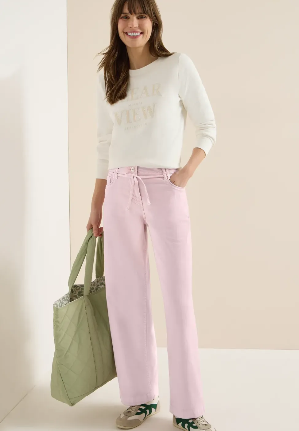 High Waist Wide Leg Jeans im Loose Fit
