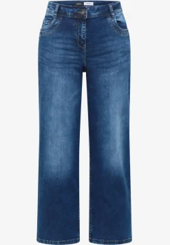 High Waist Wide Leg Jeans im Slim Fit